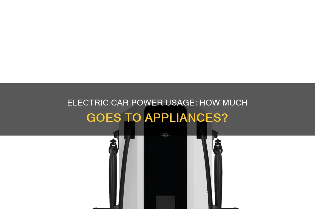 how much electricity on a electric car goes to appliances