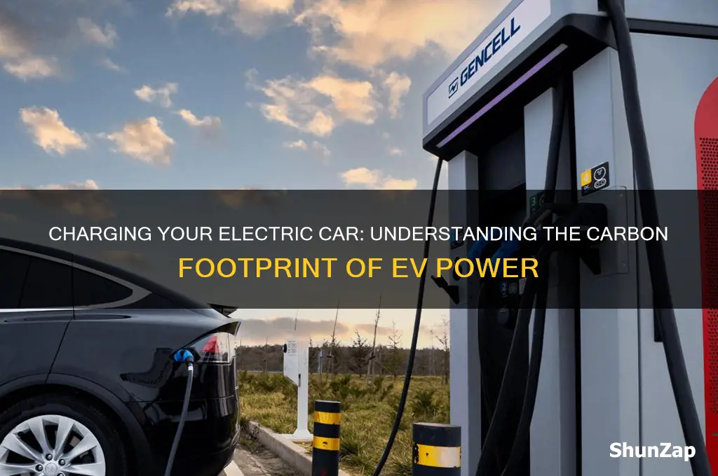 how much emissions to charge an electric car