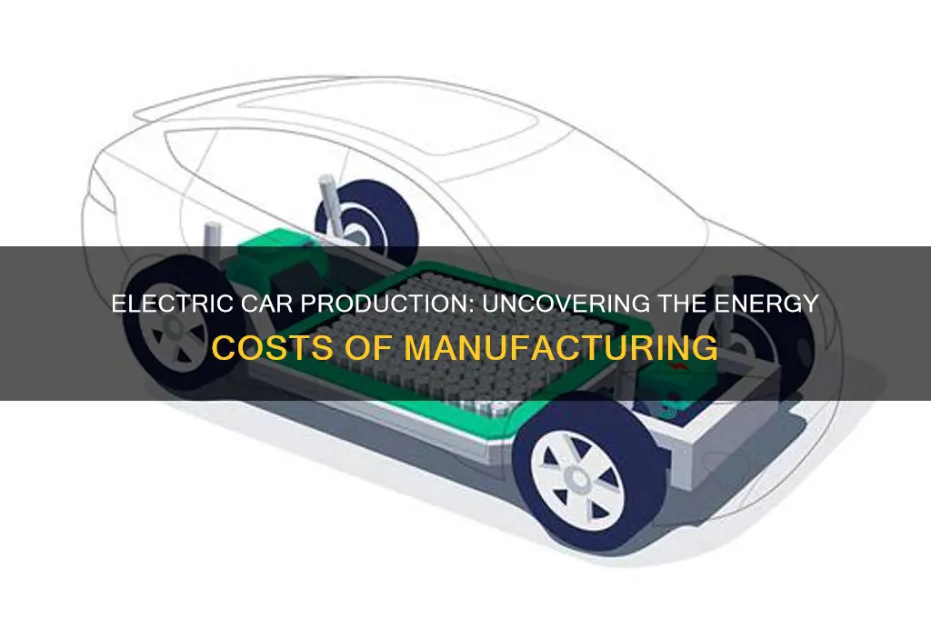 how much energy is used to build an electric car