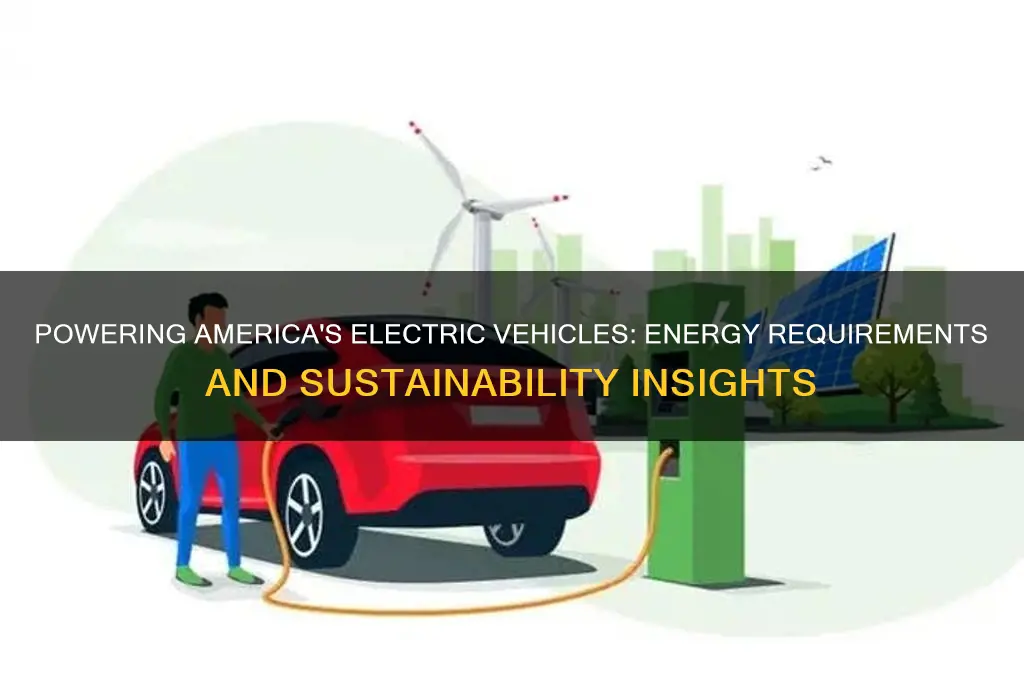how much energy to power electric cars in us