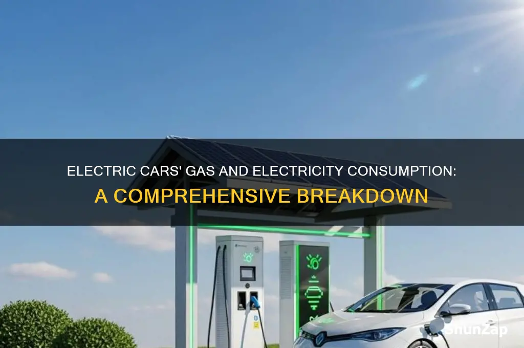 how much gas in electricity do electric cars use