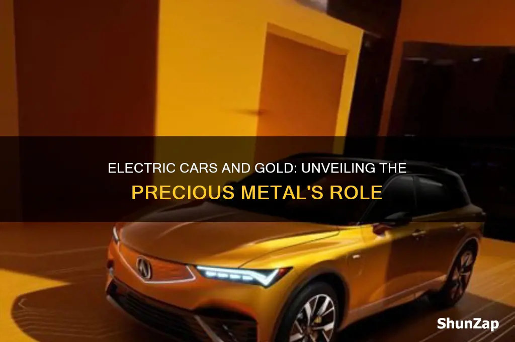 how much gold is used in an electric car