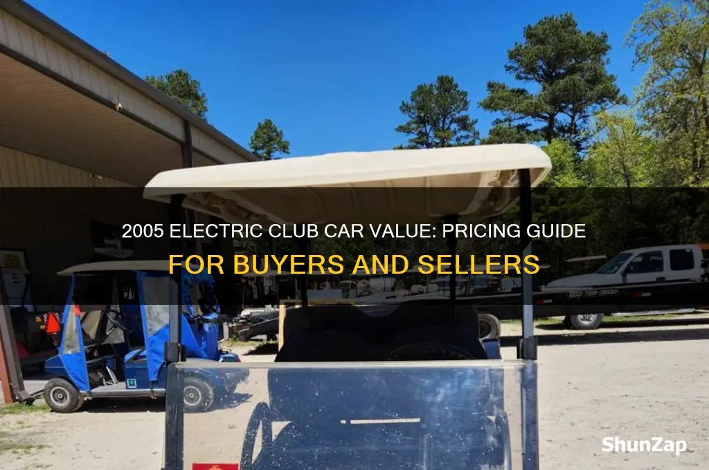 how much is a 2005 electric club car worth