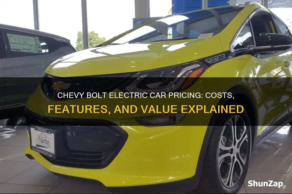 how much is a chevy bolt electric car