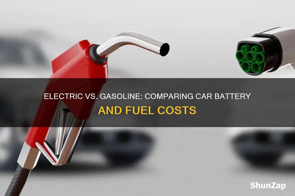 how much is electric car batteries compared to gasoline cars