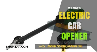 Electric Car Opener Cost: What to Expect When Buying One