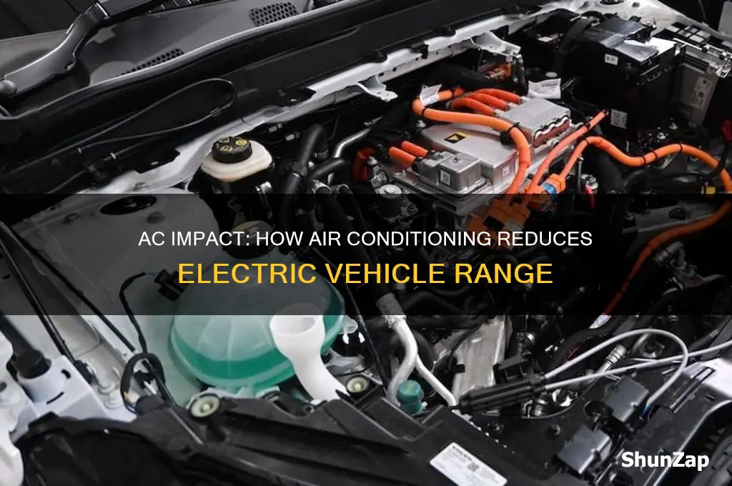 how much is electric car range reduced by air conditioner
