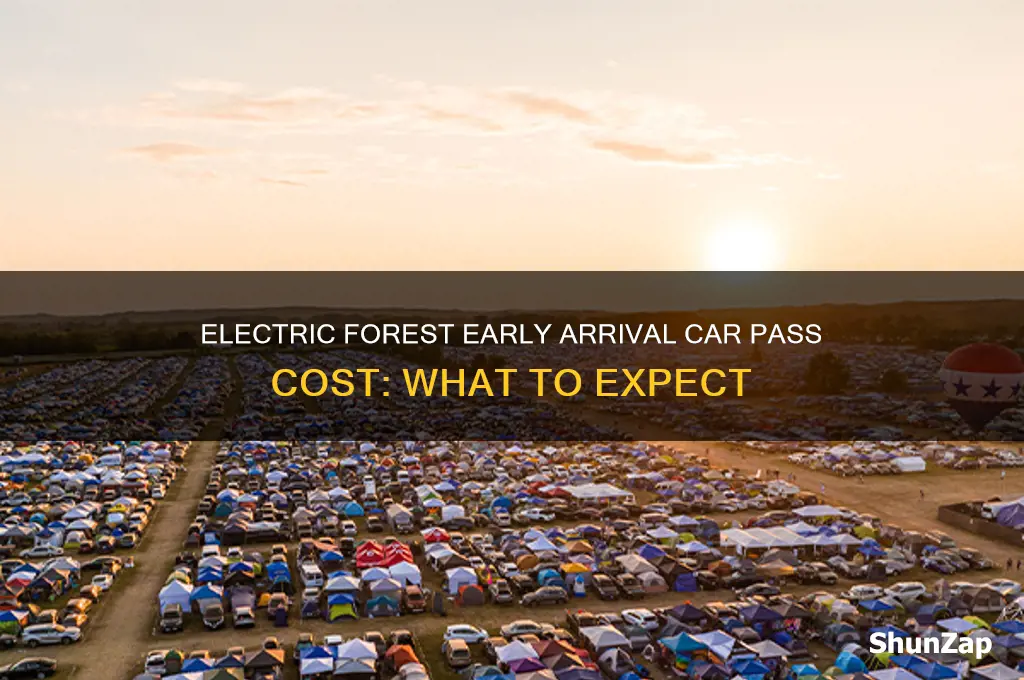 how much is electric forest early arrival car pass