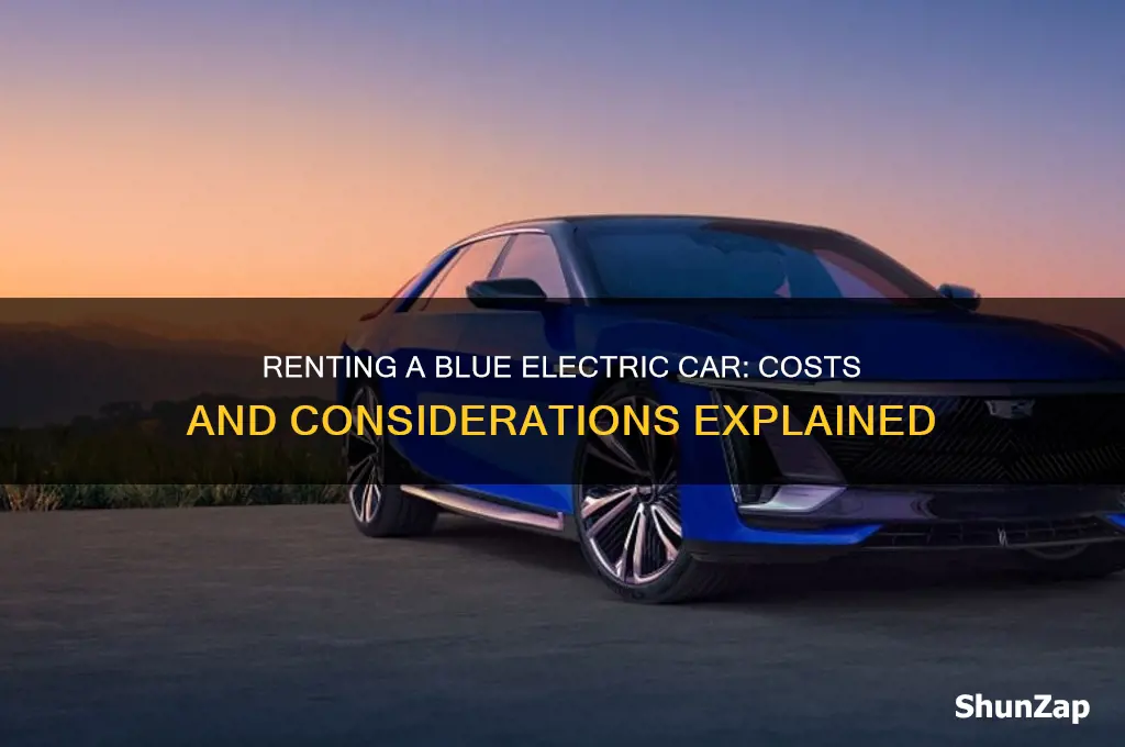 how much is it to rent blue electric car