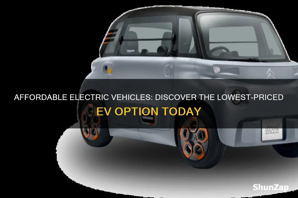 how much is the least expensive electric car