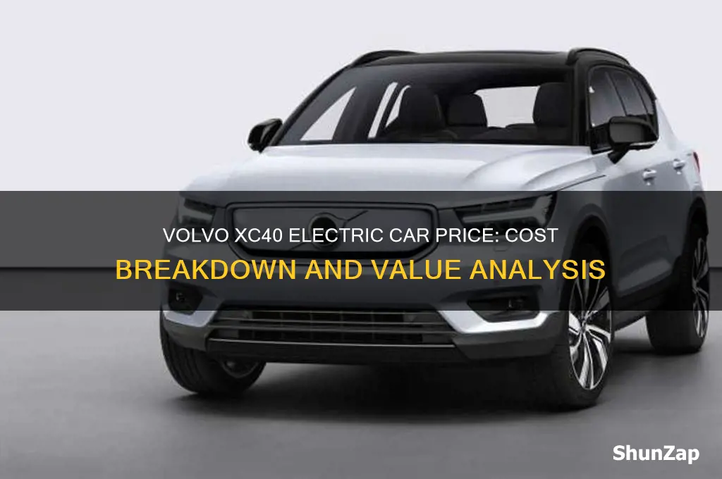 how much is the volvo xc40 electric car