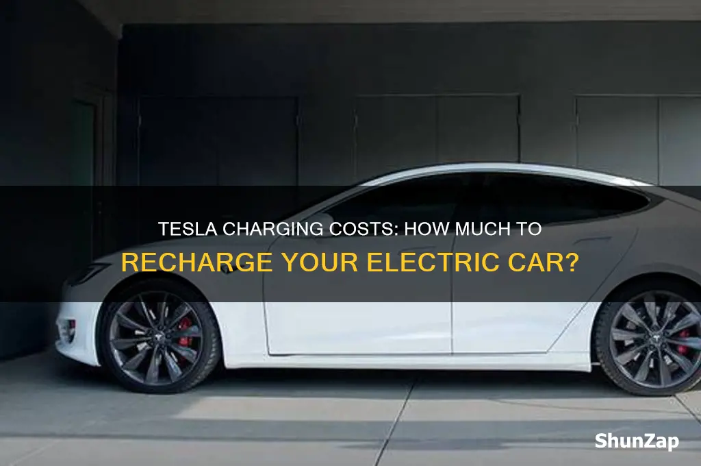 how much is to recharge electric car at tesla station