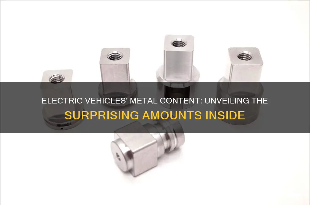 how much metal in electric car