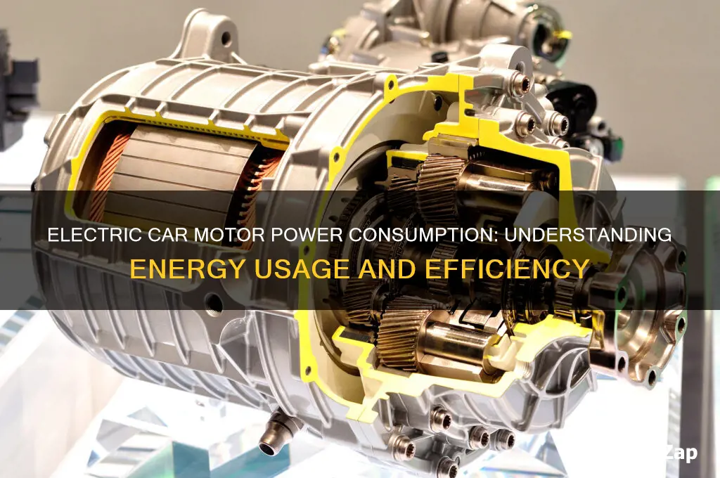 how much power does an electric car motor use