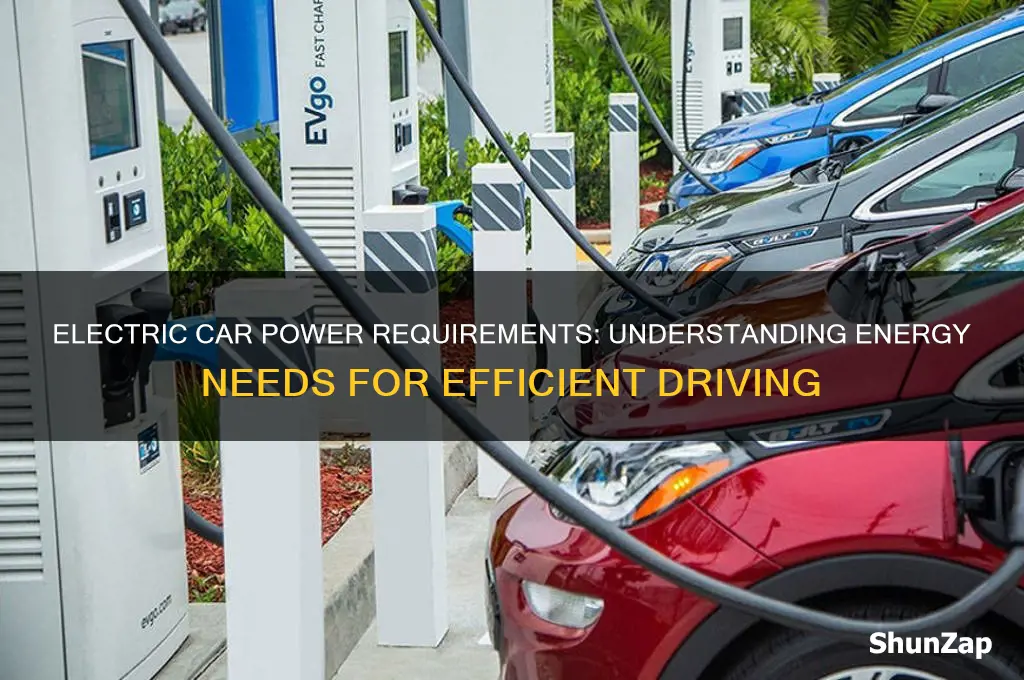 how much power does an electric car need to run