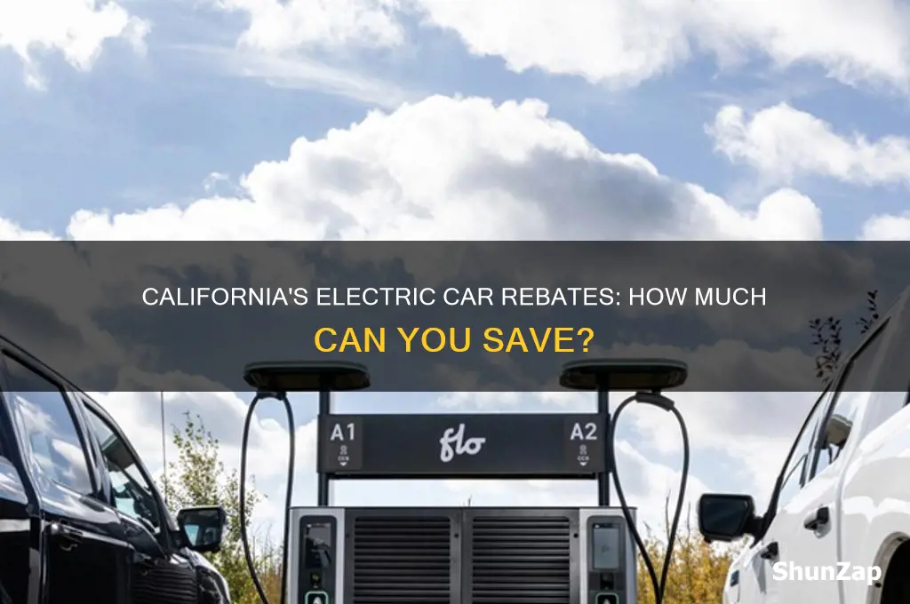 how much rebate for electric car in california