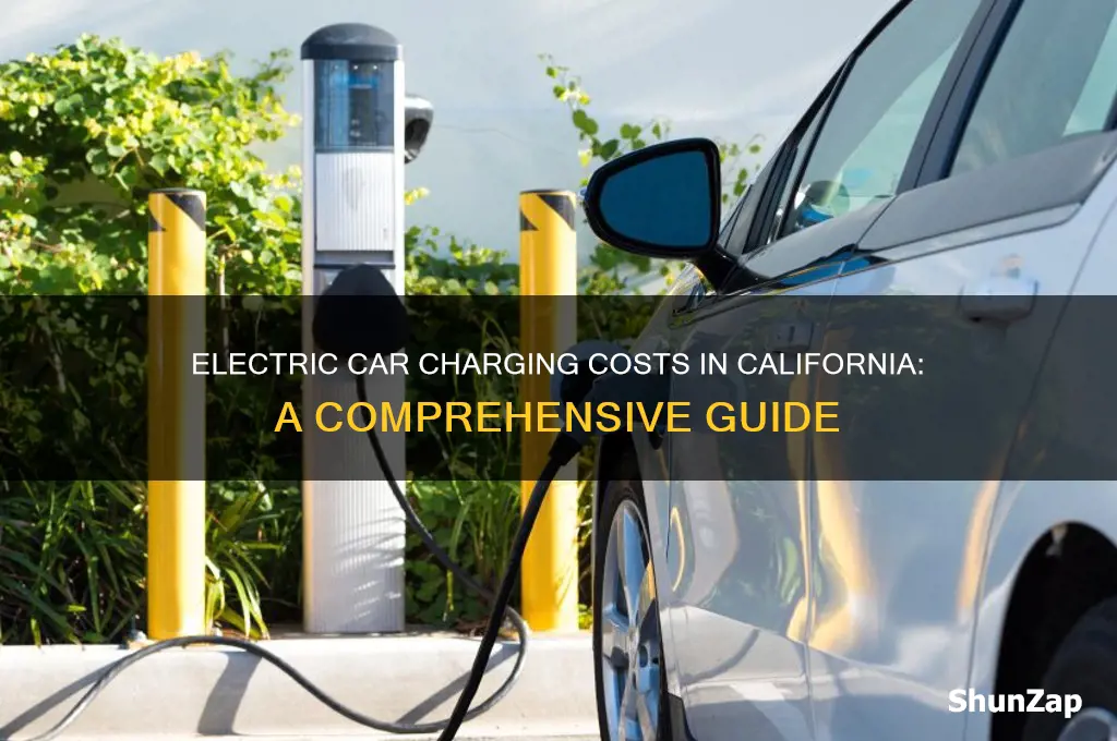 how much to charge an electric car in california