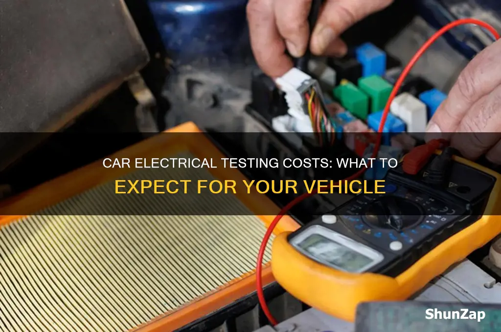 how much to get electrical tested in car
