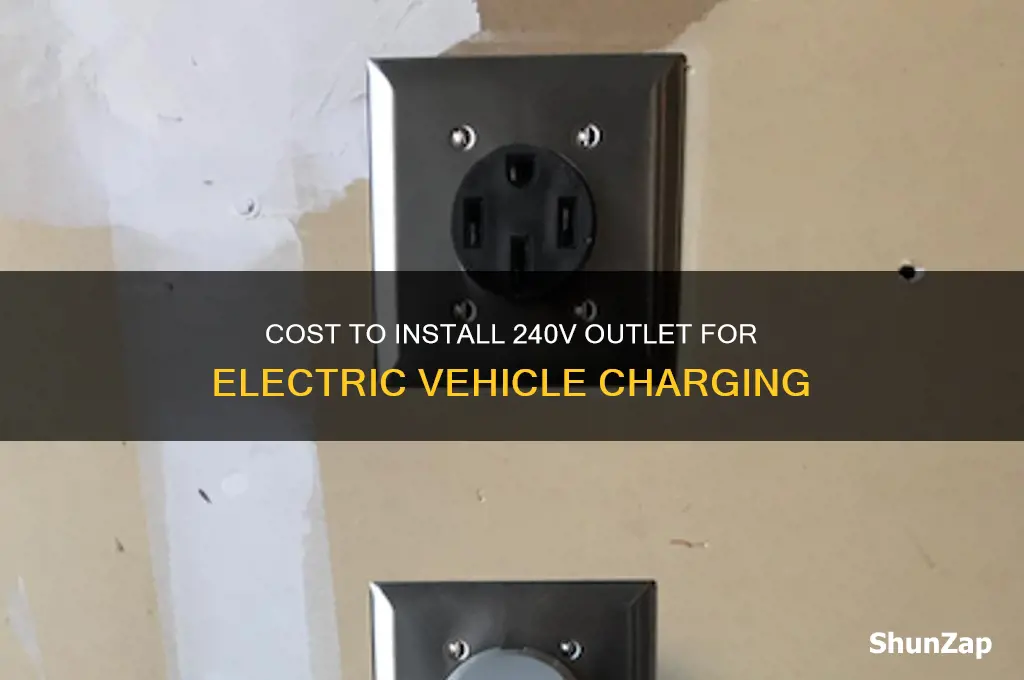 how much to install a 240v outlet for electric car