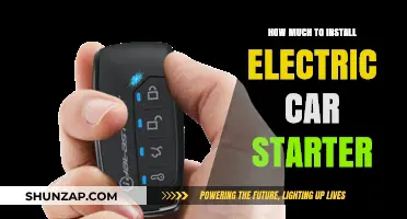 Electric Car Starter Installation Cost: What to Expect