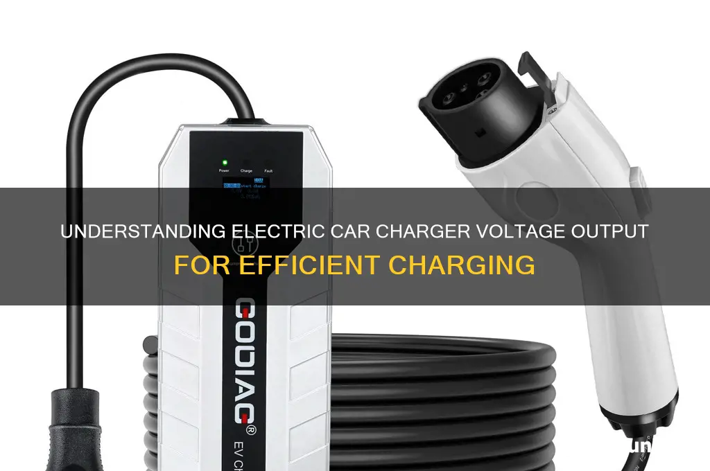how much voltage does an electric car charger output