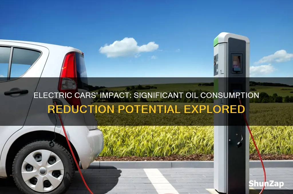 how much will electric cars reduce oil consumption