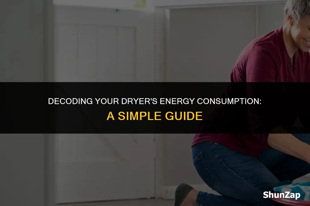 how muh electricity is my dryer using