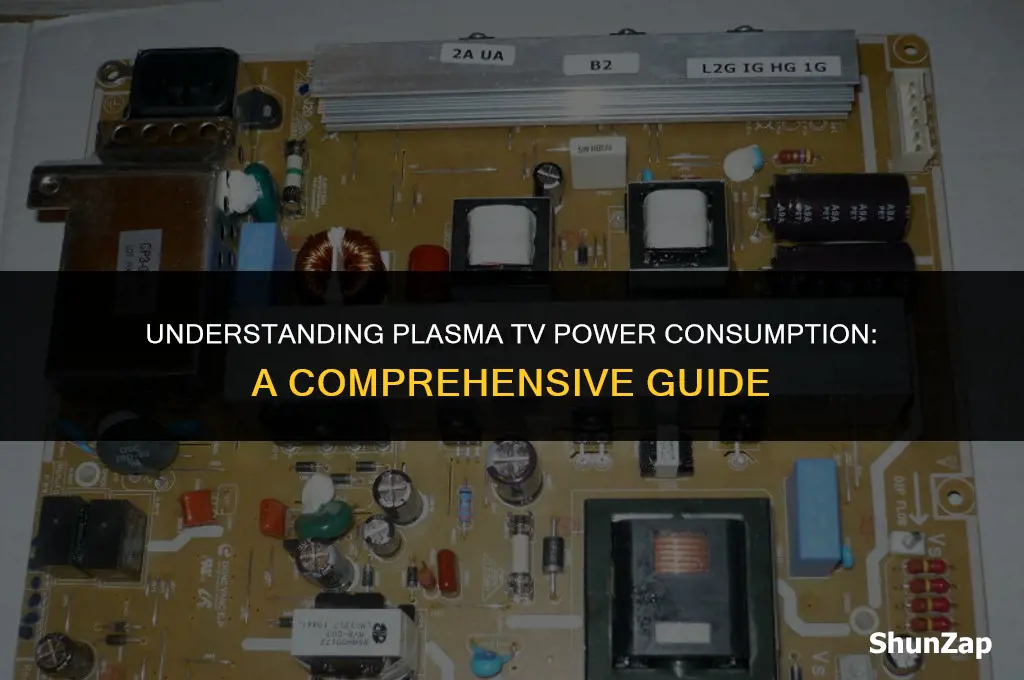how must electricity dose a plasma tv use