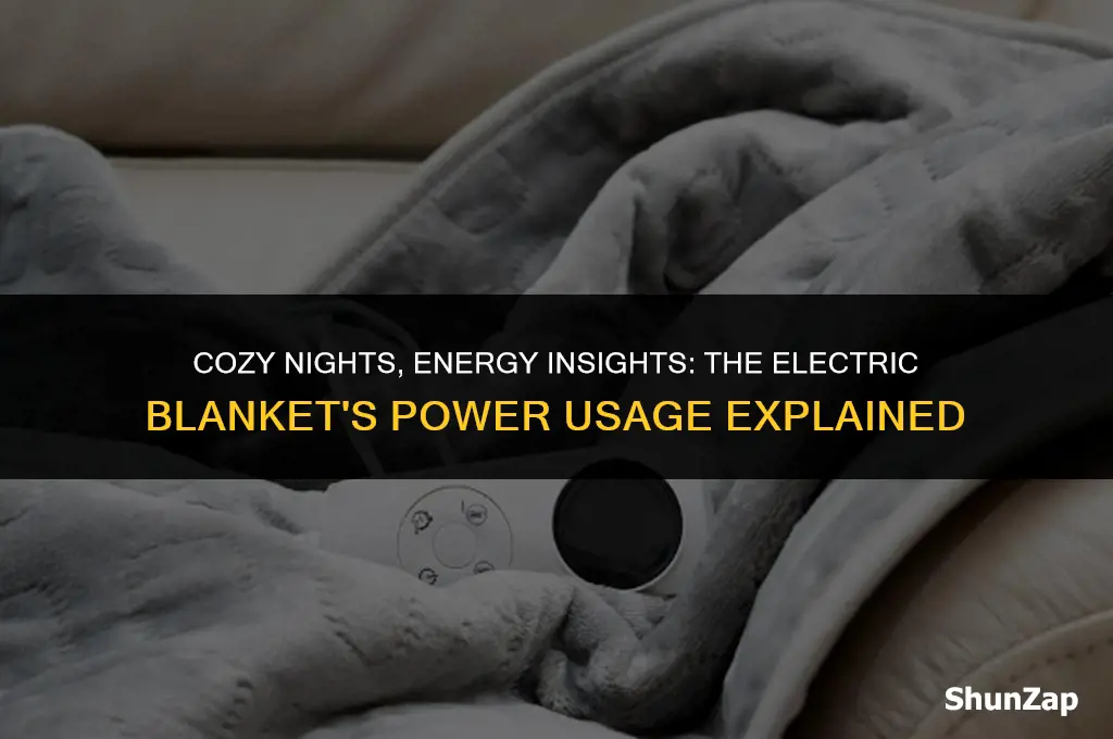 how muxh electricity does an electric blanket use