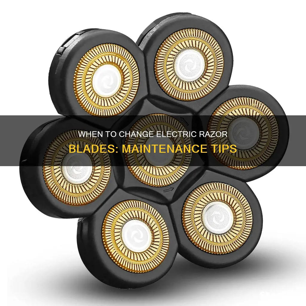 how often change blades on electric razors