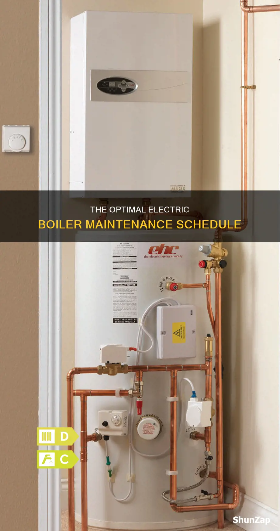 how often change element in electric boiler