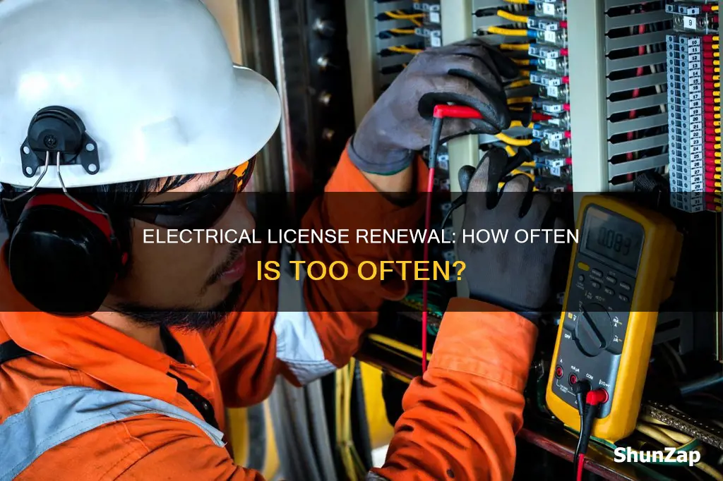 how often do you renew electrical license