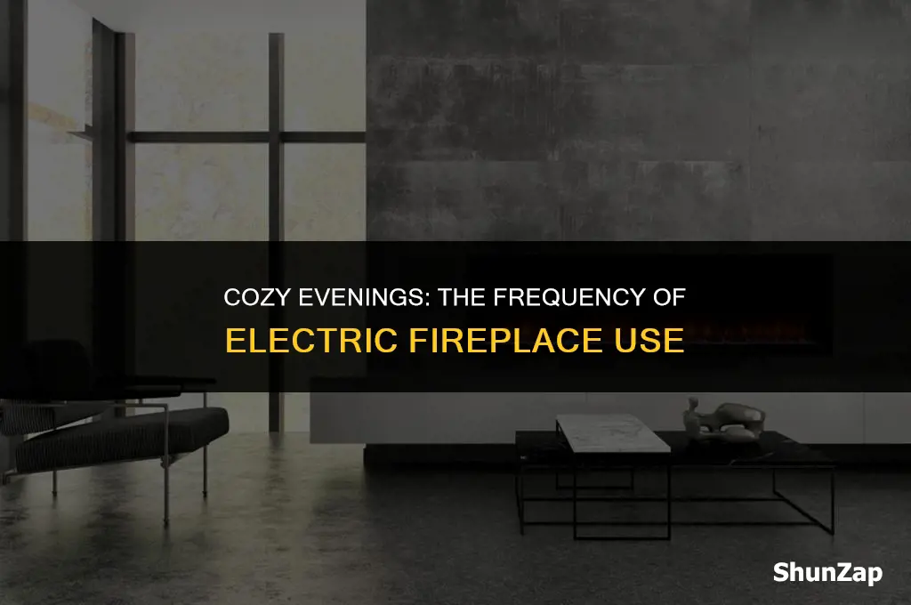 how often do you use your electric fireplace
