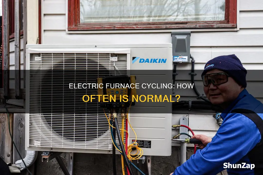 how often should an electric furnace cycle