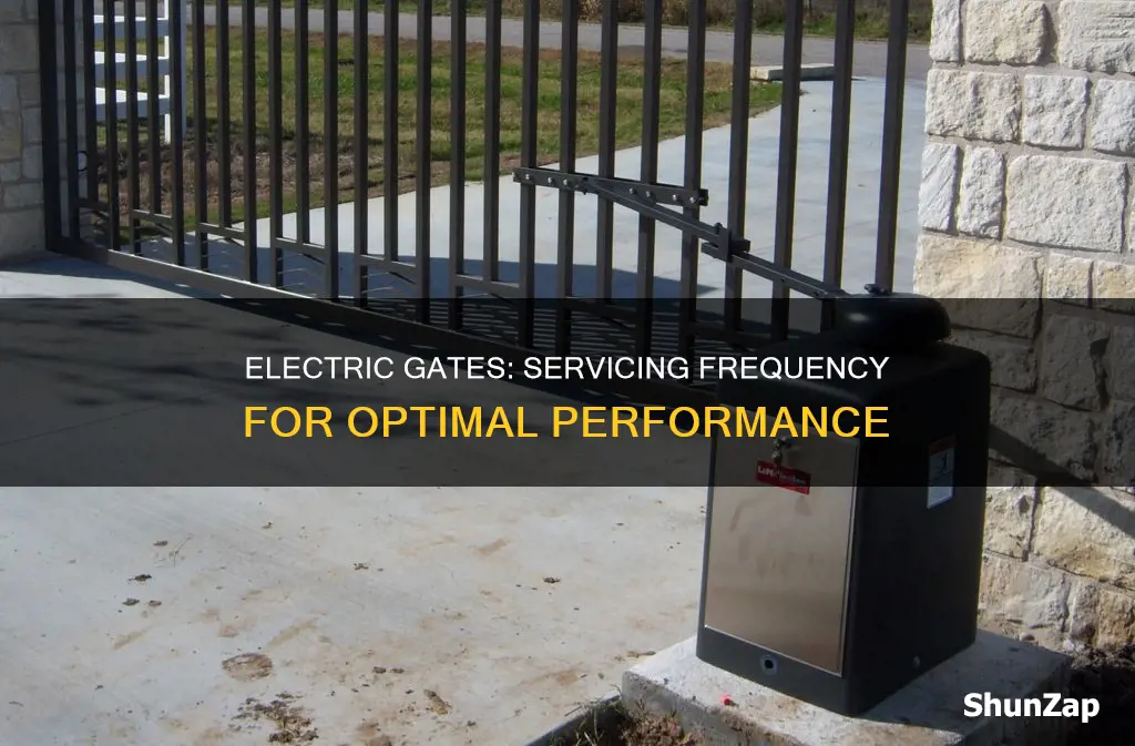 how often should electric gates be serviced