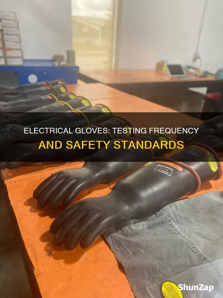 how often should electrical gloves be tested