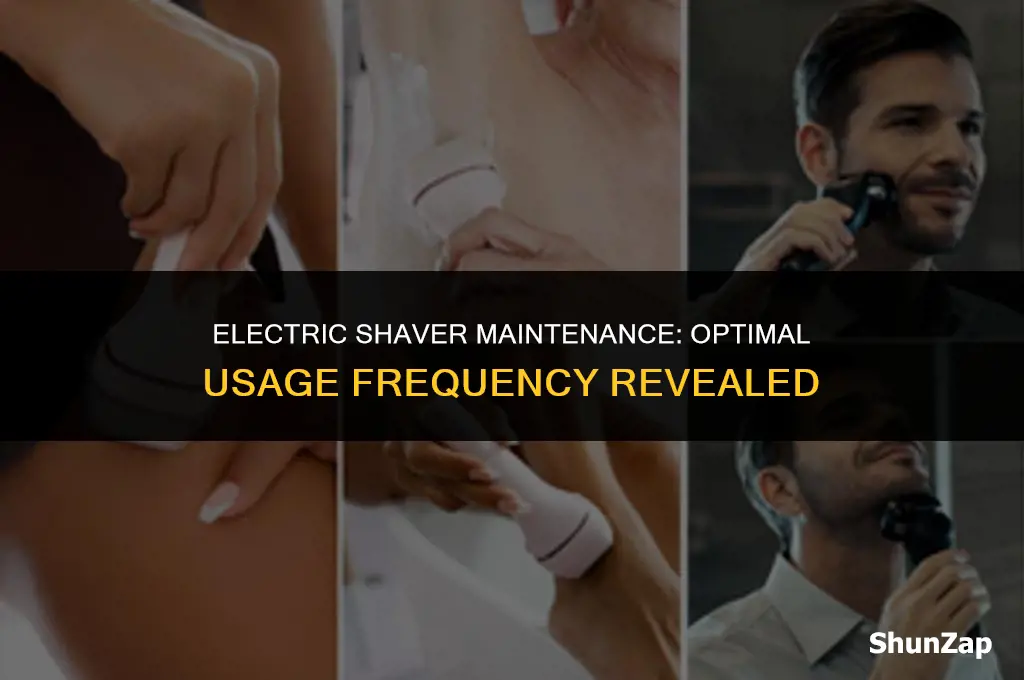 how often should i use an electric shaver