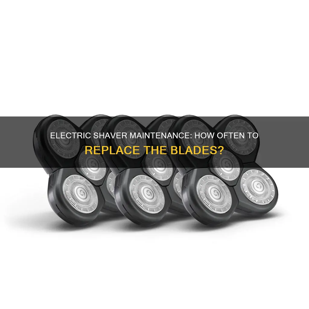 how often to change electric shaver heads