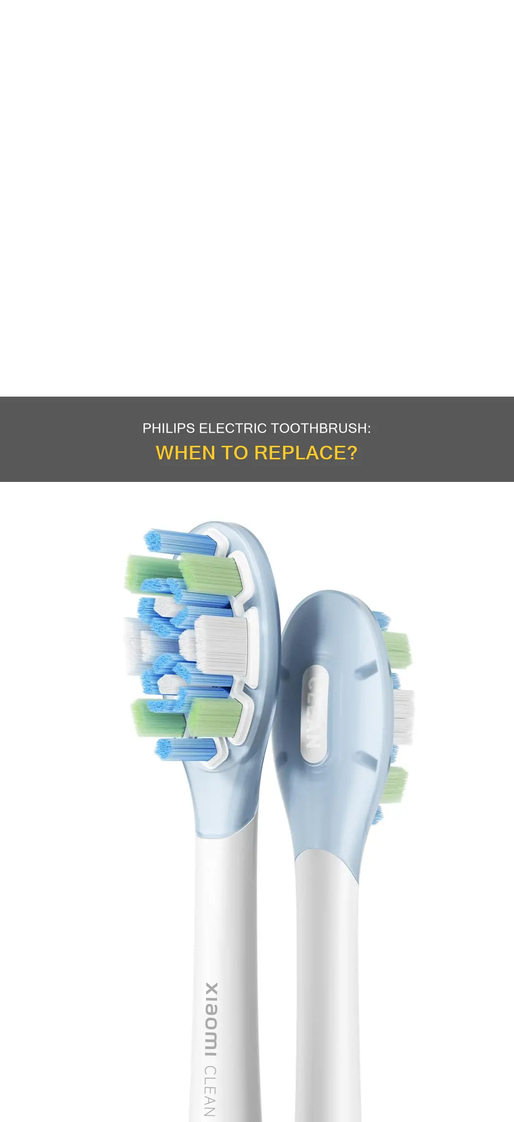 how often to replace philips electric toothbrush