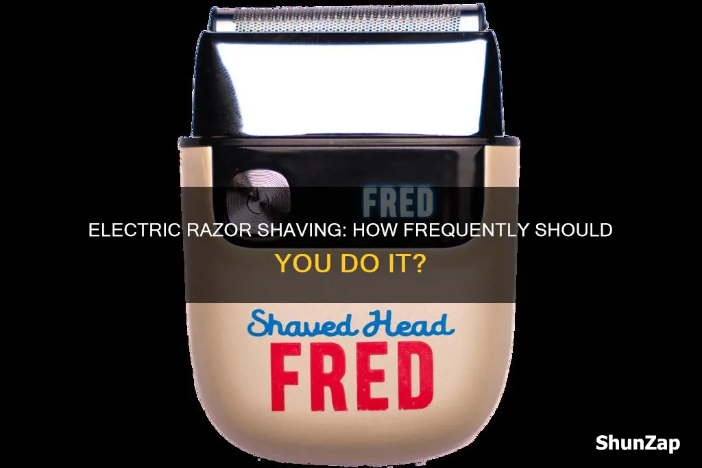 how often to shave with electric razor