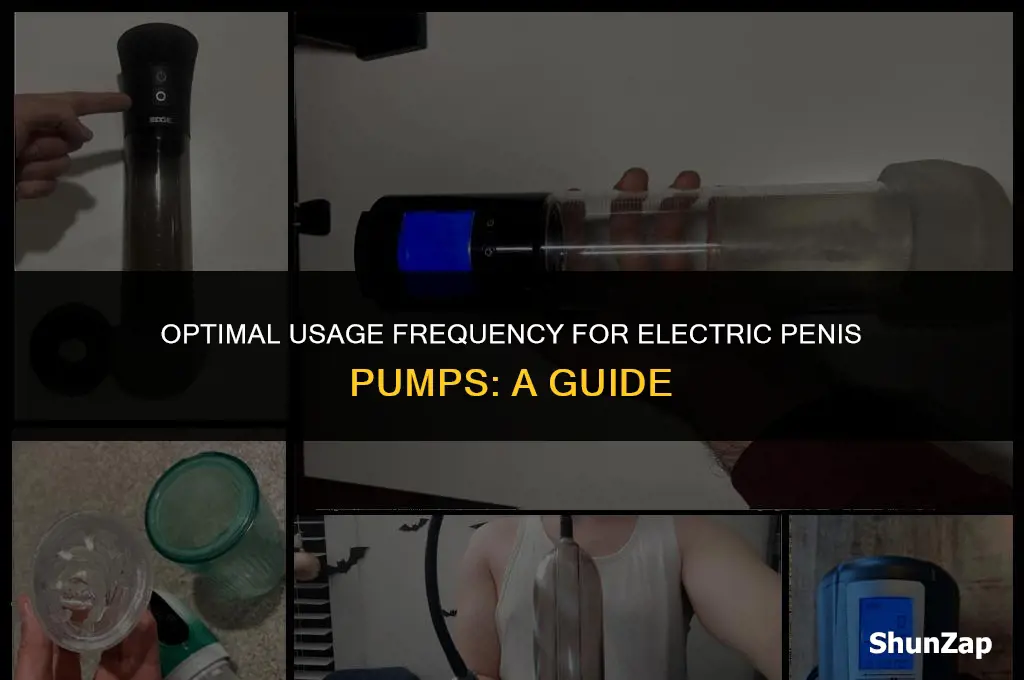 how often to use electric penis pump