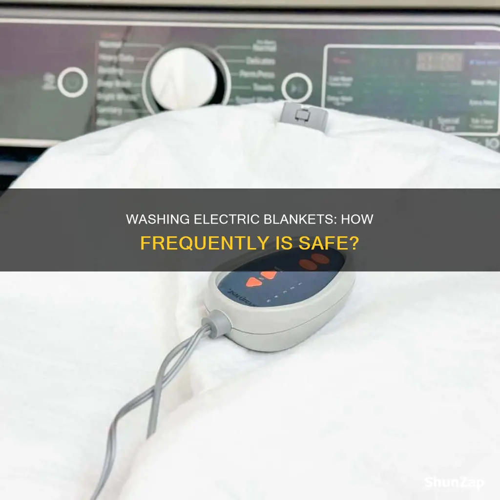 how often to wash an electric blanket