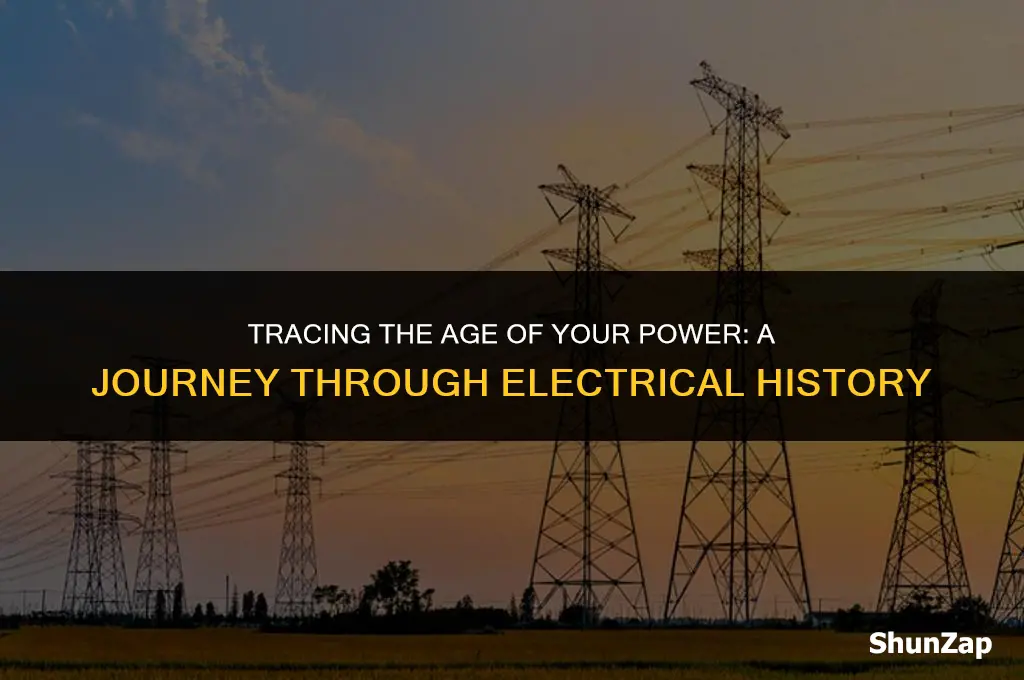 how old is the electricity i use