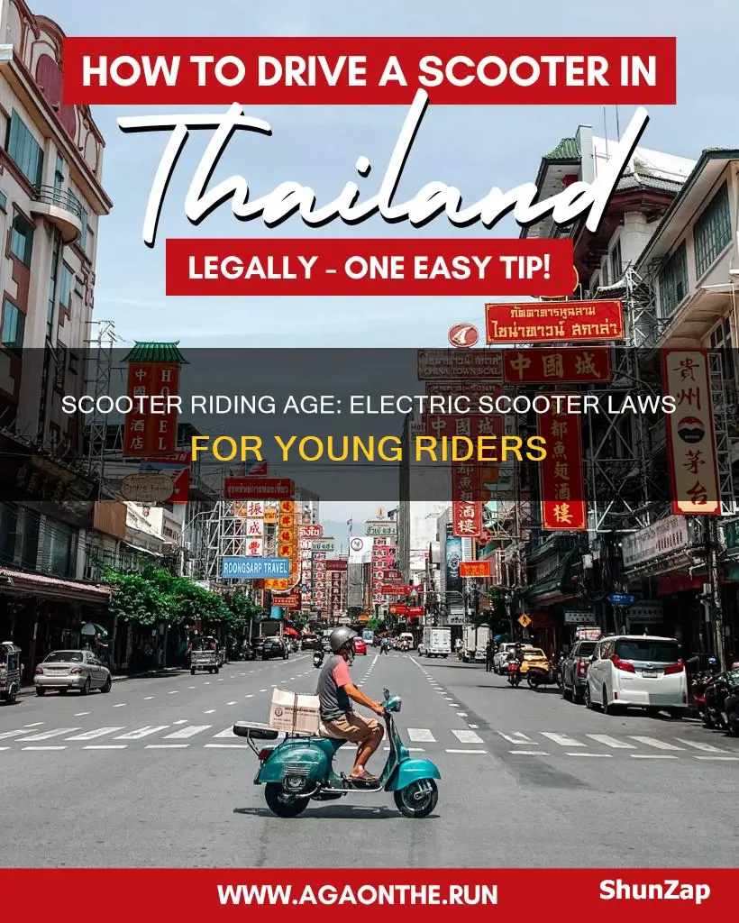 how old to drive an electric scooter