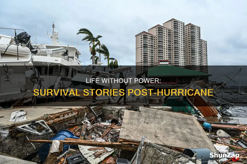 how people lived without electricity after hurricanes