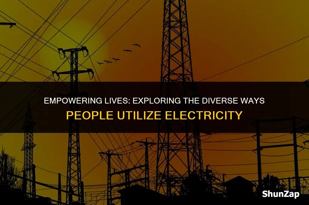 how people use electricity