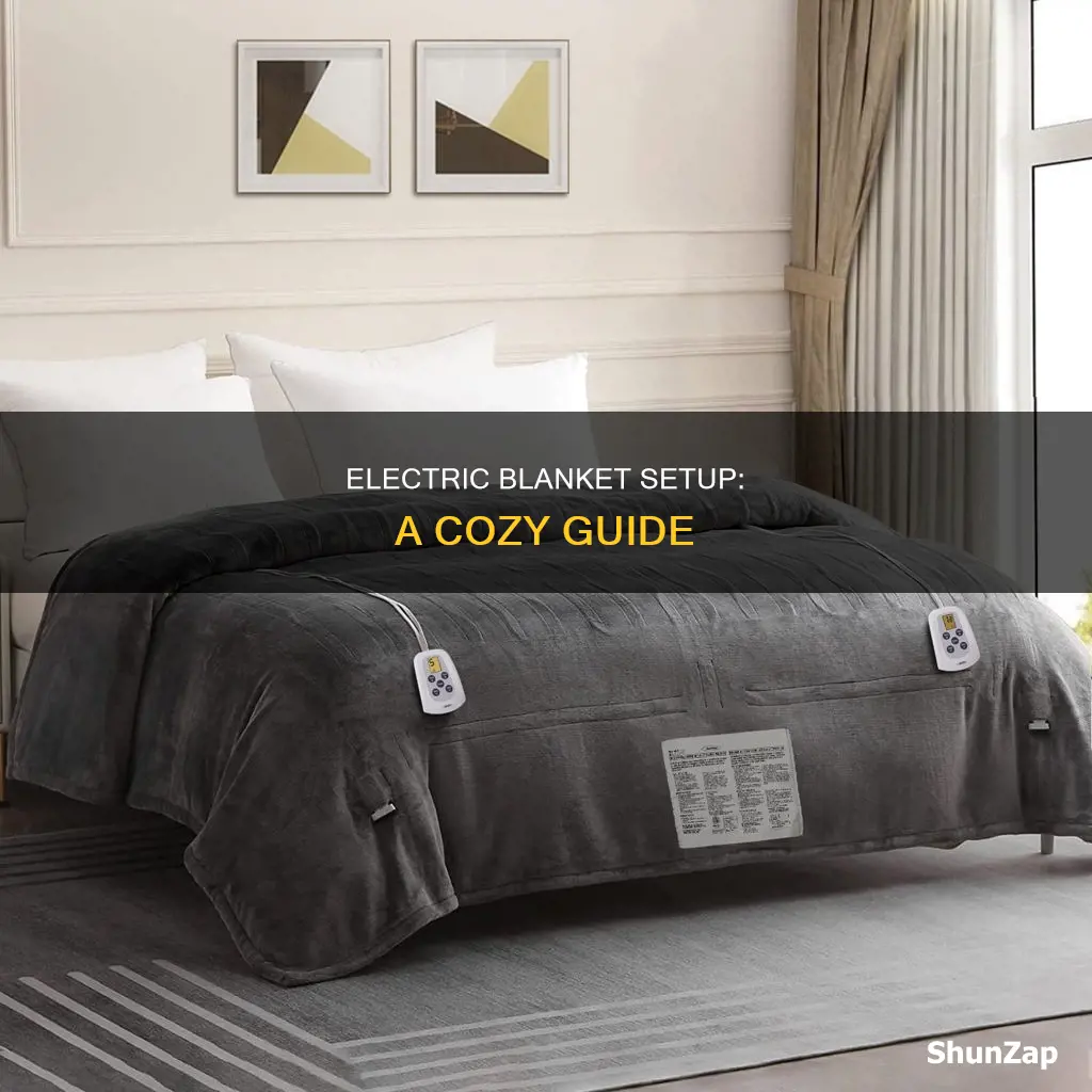 how place an electric blanket on bed