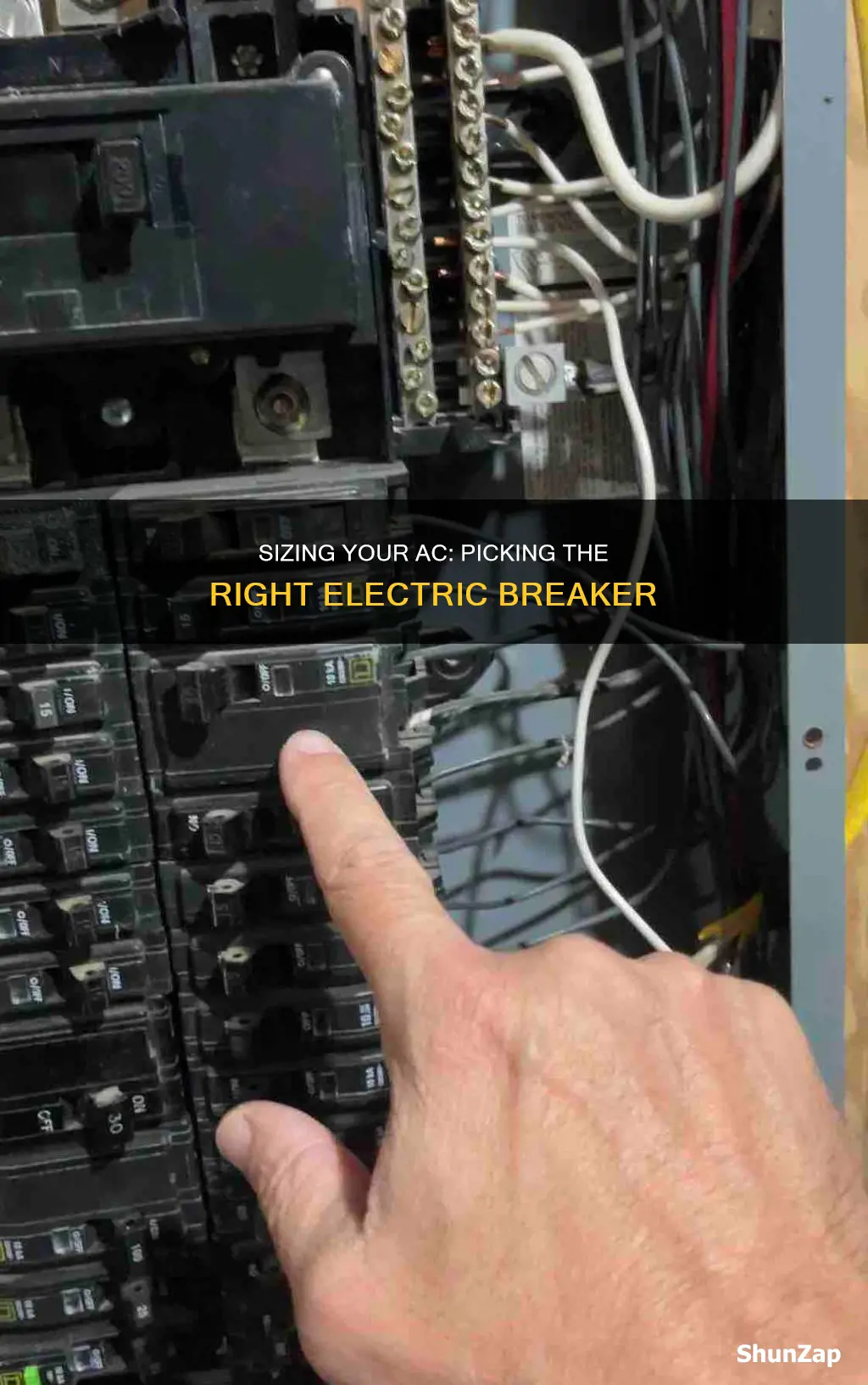 how properly size air conditioner electric braker