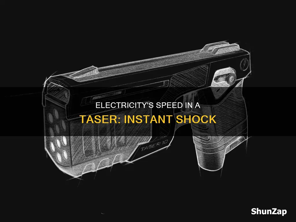 how quick is electricity in a taser