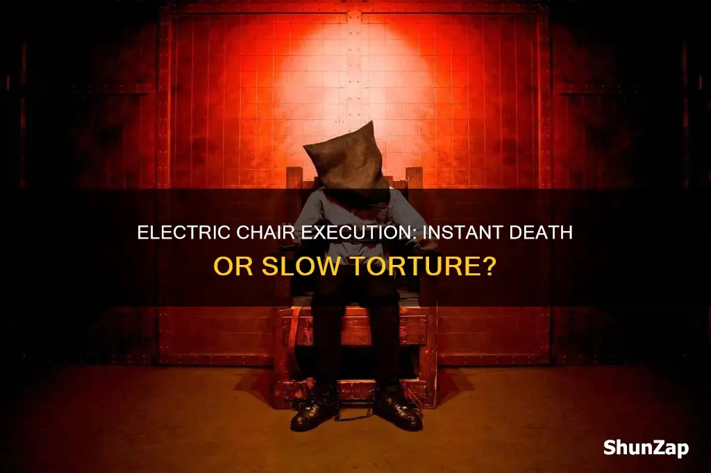how quickly does the electric chair kill